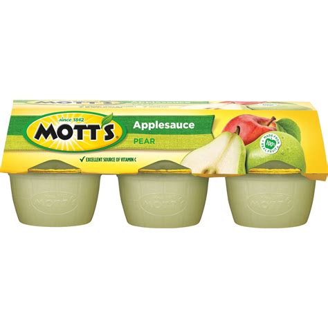 Mott's Pear Applesauce, 6 count - Walmart.com - Walmart.com