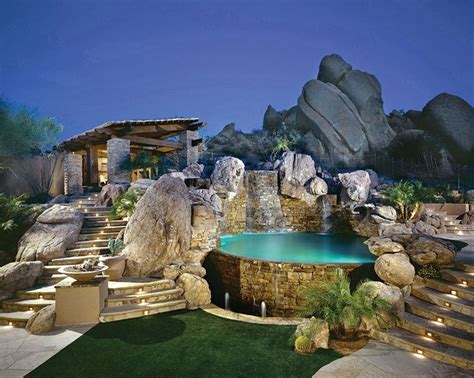 Perfect desert pool spot by Mossman Brothers Pools Inc. Outdoor Oasis, Outdoor Lounge, Outdoor ...