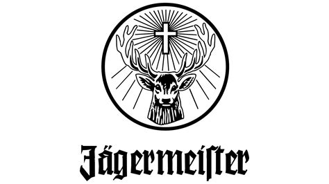 Jagermeister Logo Black and White transparent PNG - StickPNG