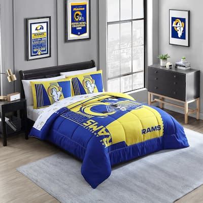 Los Angeles Rams NFL Licensed "Status" Bed In A Bag Comforter & Sheet ...