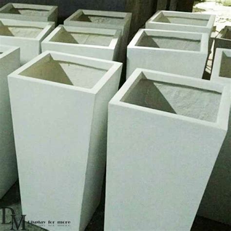 Square Plant Pots Large Garden Planters | DM Display