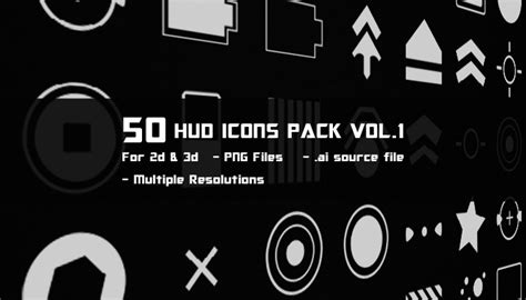 HUD Icons Pack vol. 1 | GameDev Market