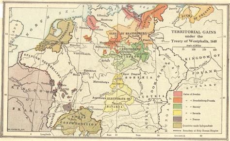 Peace Treaty of Westphalia (1648) Map | Student Handouts