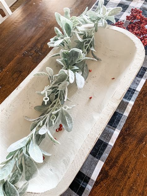 Christmas centerpiece idea using a dough bowl for a cute and festive look! - Wilshire Collections