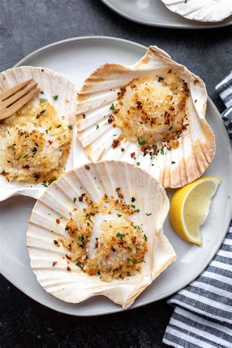 Easy Baked Scallops (Dairy Free) - Simply Whisked