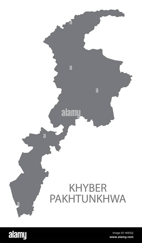 Khyber Pakhtunkhwa Pakistan Map grey Stock Vector Image & Art - Alamy