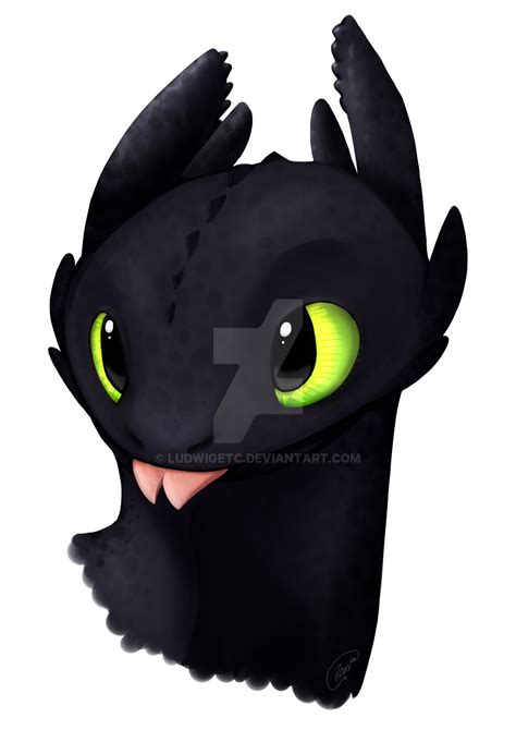 [Httyd] - Toothless painting by LudwigETC on DeviantArt
