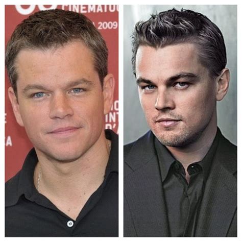 Matt Damon and Leonardo DiCaprio | Celebrity look, Celebrity look alike ...