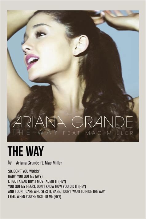 ariana grandee the way album cover