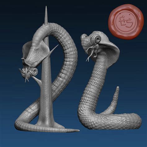 Midgar Zolom Final Fantasy VII - 32mm Miniature 3D model 3D printable | CGTrader