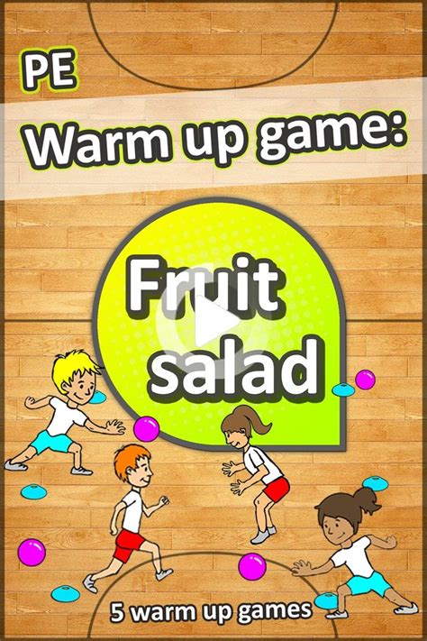 5 super fun and easy to setup warm up games for PE - Great for grades K-6. Watch the how to ...