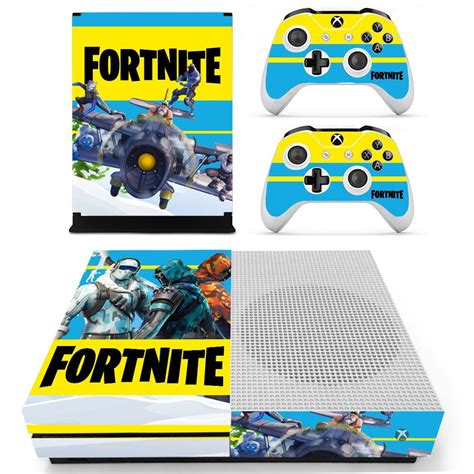 Fortnite decal skin sticker for Xbox One S console and controllers