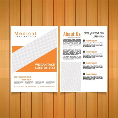 Free Vector | Medical brochure template