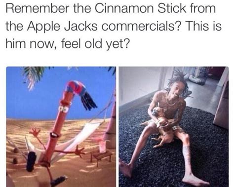 Remember the Cinnamon Stick the Apple Jacks commercials? This is him now, feel old yet? - )