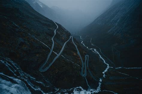 Curved Road Up the Mountain · Free Stock Photo