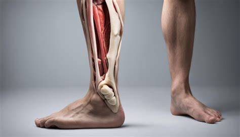 Premium AI Image | A persons foot with a bone and muscle diagram