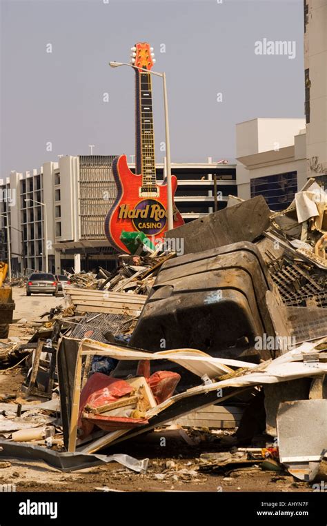 Hurricane Katrina damage in Biloxi Mississippi USA Stock Photo - Alamy