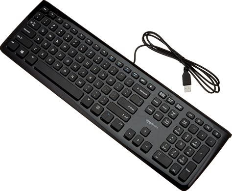 AmazonBasics Teclado con cable, solo teclado (1 unidad) (renovado): Amazon.com.mx: Electrónicos