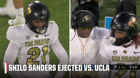 Shilo Sanders EJECTED for targeting vs. UCLA | ESPN College Football ...