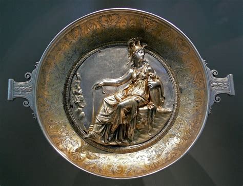 Ancient Roman silver tableware found outside imperial frontiers - Silver bowl with Athena ...