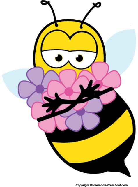 Picture #93541 - bees clipart flower | Bee art, Bee clipart, Clip art