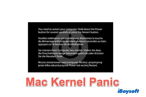 Restart Mac Error Screen