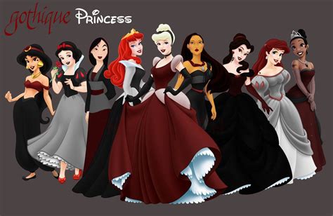 Disney Princess Fan Art: Disney Princess | Goth disney princesses, Goth ...