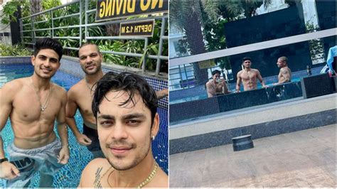 Shubman Gill, Ishan Kishan, Shikhar Dhawan chill out in pool ahead of ...