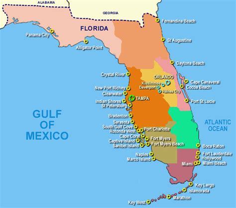 Florida Gulf Of Mexico Map