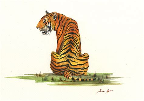 Tiger Painting Tiger Print Tiger Animal Art Tiger Animal - Etsy