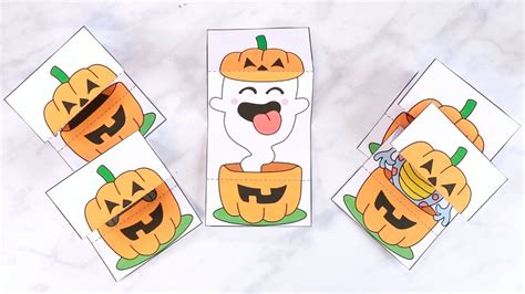 Pumpkin DIY Halloween Cards - simple paper craft - YouTube