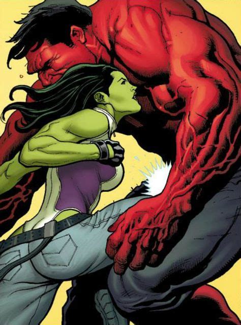 She-Hulk vs Red Hulk by Frank Cho