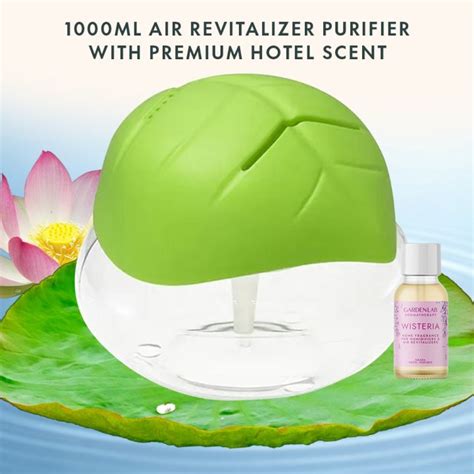 H2O Air Purifier Humidifier and Revitalizer with LED Light 1 Liter FREE ...