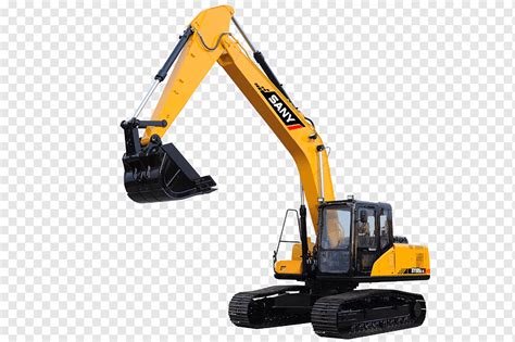 Yellow and black Sany excavator, Caterpillar Inc. Excavator Sany Earthworks Machine, excavator ...