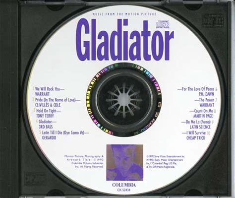 Gladiator Soundtrack (1992) - CD Sniper Reference Collection of Rare ...