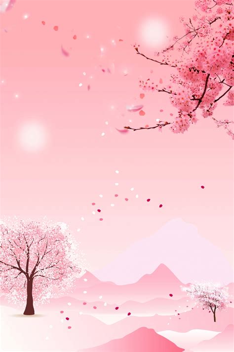 Spring Cherry Blossom Background Wallpaper Image For Free Download - Pngtree