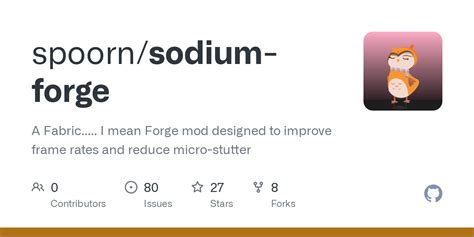 GitHub - spoorn/sodium-forge: A Fabric..... I mean Forge mod designed to improve frame rates and ...