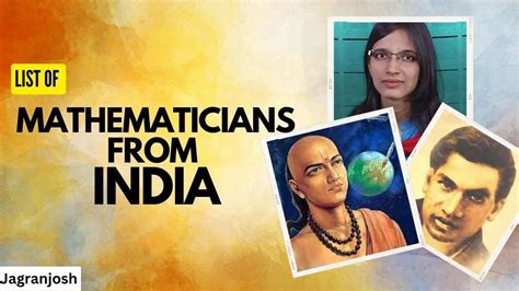 List of Famous Indian mathematicians from Ancient to Modern India