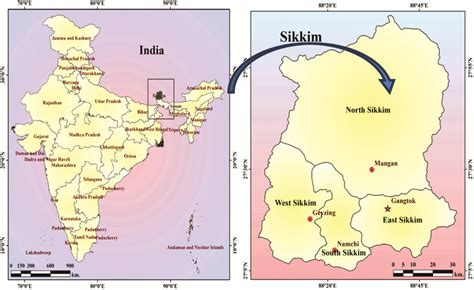 -The study area -Geographical location of Sikkim | Download Scientific ...