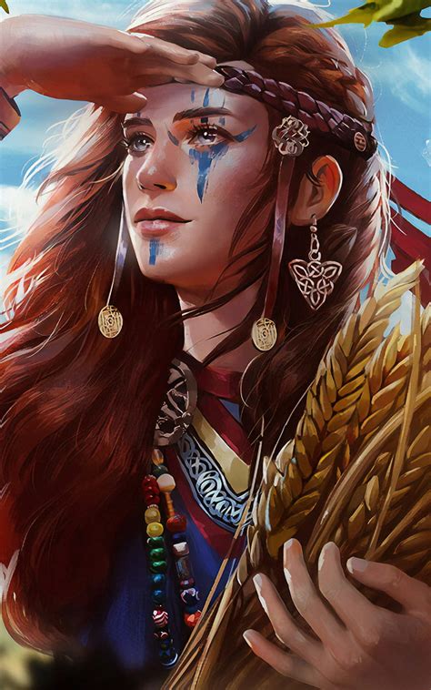 800x1280 Viking Girl Art Nexus 7,Samsung Galaxy Tab 10,Note Android Tablets , Backgrounds, and ...