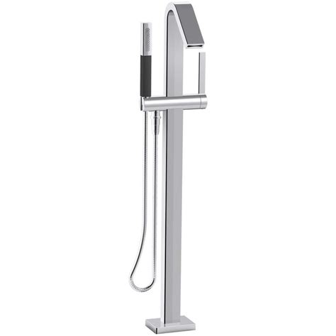 KOHLER Loure Polished Chrome 1-Handle Freestanding Bathtub Faucet Includes Hand Shower at Lowes.com