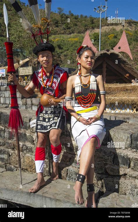 India, Nagaland, Kohima, annual meeting of all the Naga tribes during ...