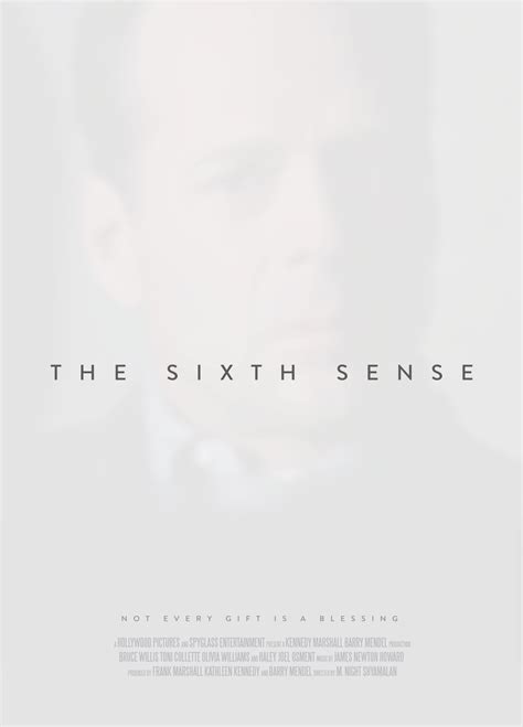 Day 246: A ghostly poster for the Sixth Sense.... - A Movie Poster A Day