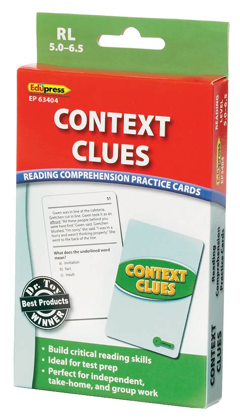 Context Clues Practice Cards Green Level - TCR63404 | Teacher Created Resources