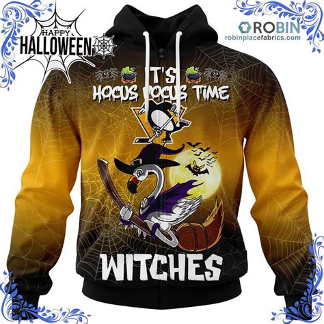 Pittsburgh Penguins Halloween Jersey Flamingo Witches Hocus Pocus All ...