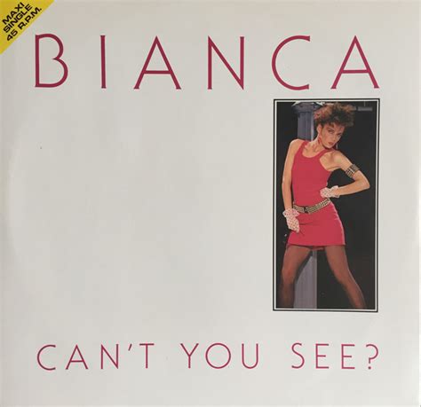 Bianca - Can't You See? (1984, Vinyl) | Discogs