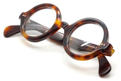 True Round 180E Style Italian Acetate Eyewear by Beuren 'BIG ROUND' in A Tortoiseshell Finish ...