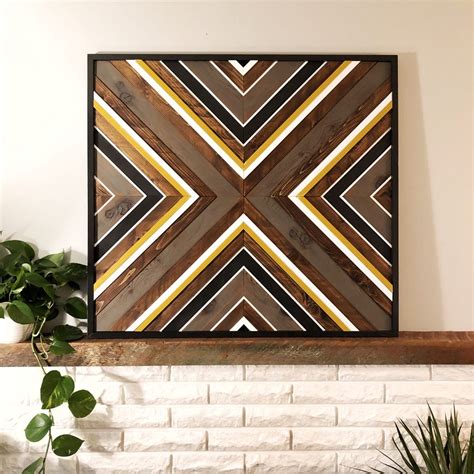 Wood Mosaic, Wall Art | Rustic wood wall art, Mosaic wall art, Wood mosaic