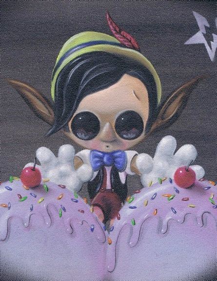 Lowbrow Sugar Fueled Pinocchio Sweet creepy cute by Sugarfueledart, $12.00 | Big eyes art, Cute ...