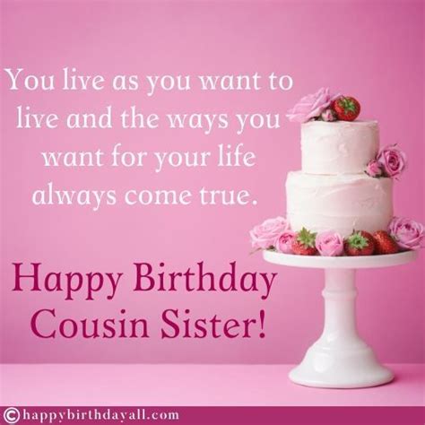 Happy Birthday Wishes for Cousin Sister: Wish and Tell Her How Much You Love Her | Happy ...